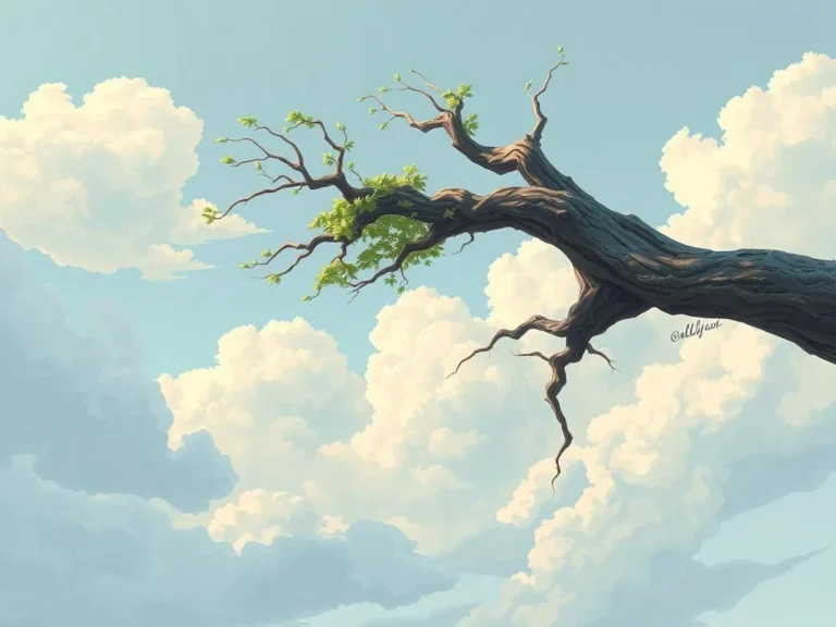 La Caída de un Sueño: Interpretando el Simbolismo de una Rama de Árbol en Sueños
