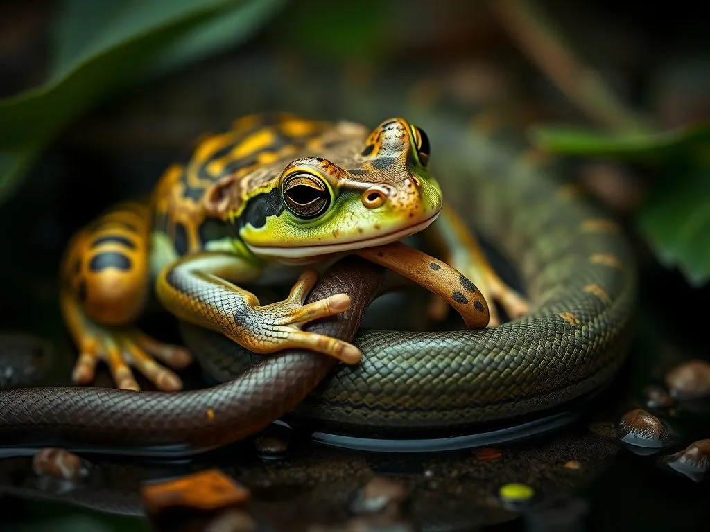 Significado del sueño de ranas comiendo serpientes