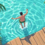 saltar a una piscina significados suenos