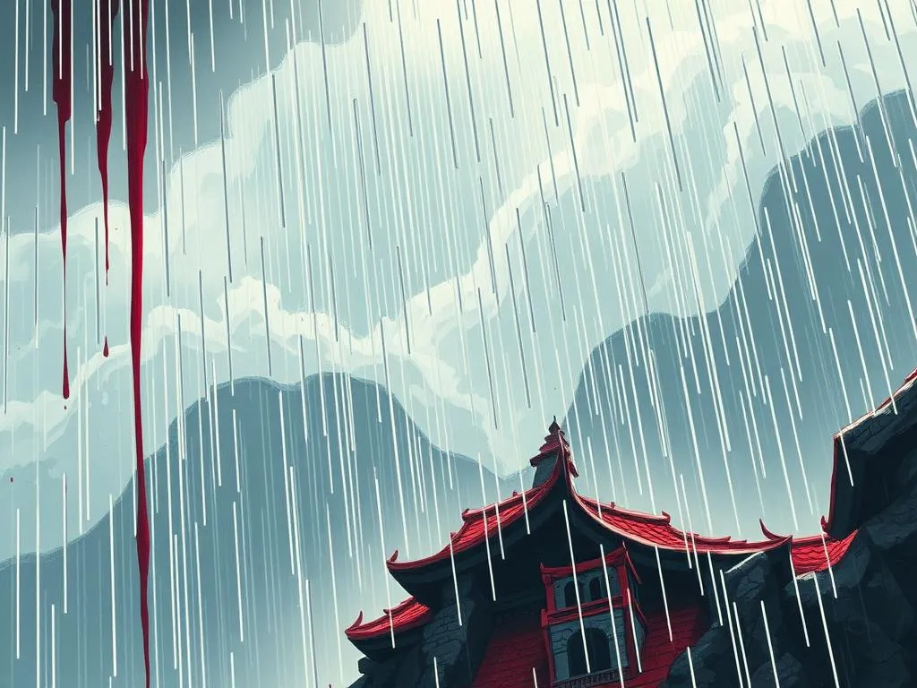 sangre lluvia sonio significado