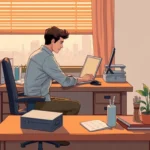 sentado en el escritorio de otra persona significado dream