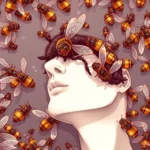 ser cubierto de abejas significado