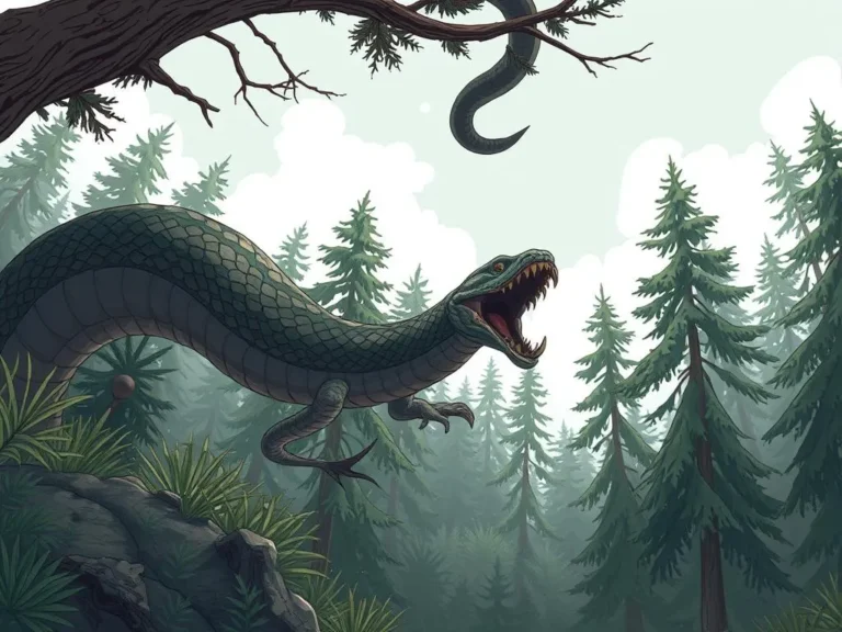 Significado del Sueño de una Serpiente Muerta Cayendo de Árboles Altos