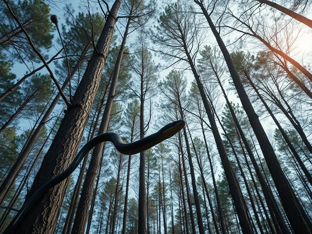 Significado del sueño de una serpiente muerta cayendo de árboles altos