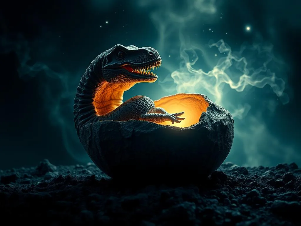 Significado del sueño de una incubación de huevo de dinosaurio