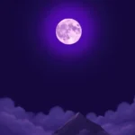 significado del sueno luna morada