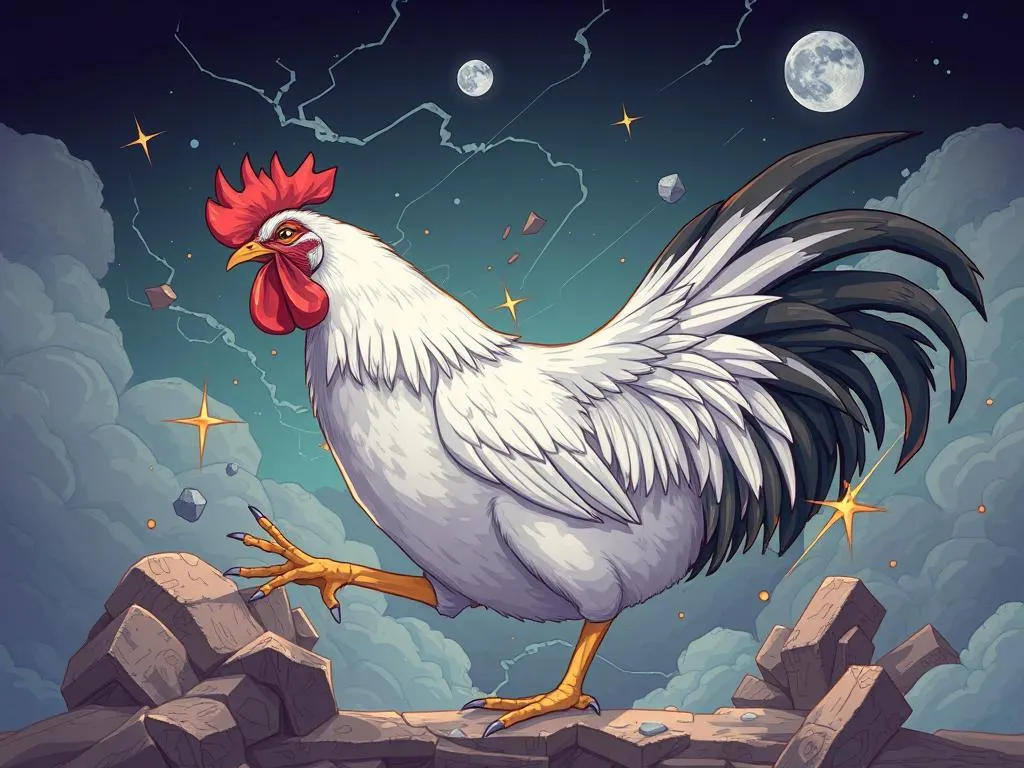 significado sueno gallina atacando