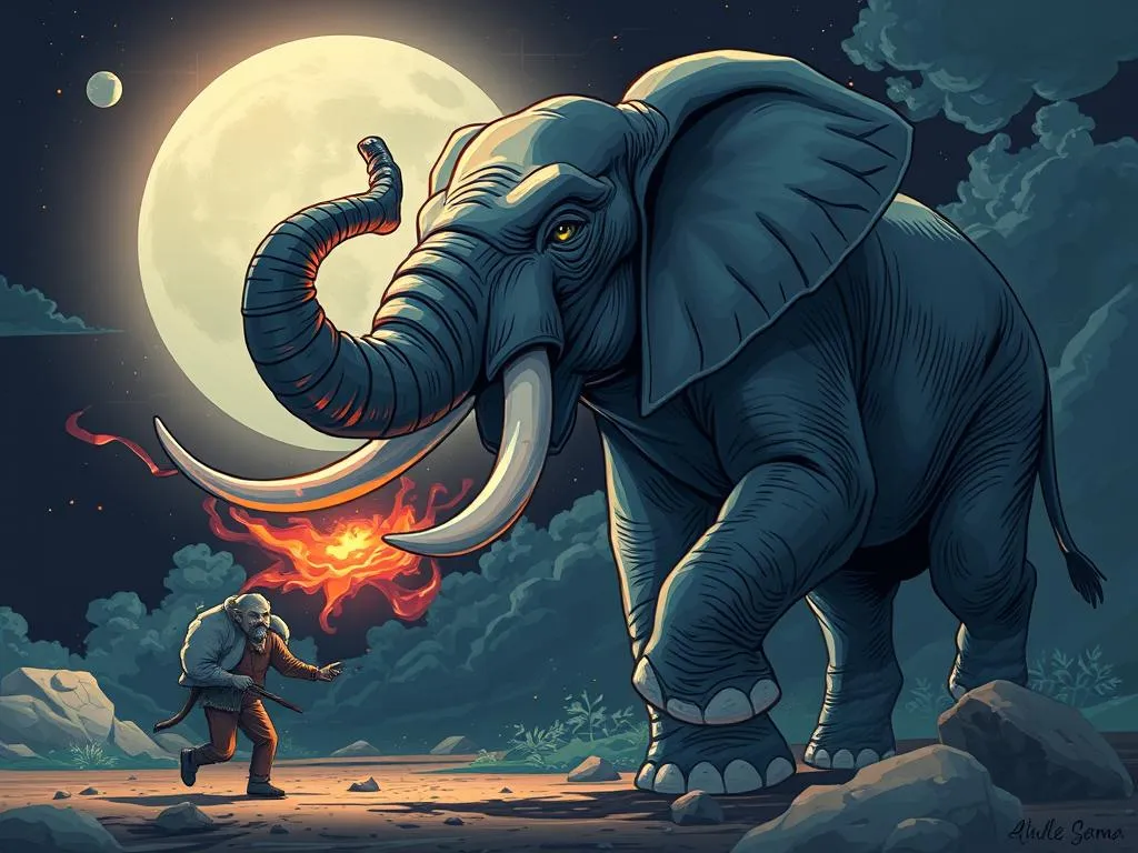 significado suenos ataque elefante