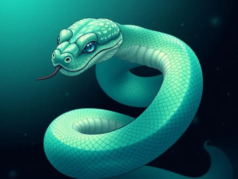 Significado del Sueño de la Serpiente Verde Azulado: Un Viaje Espiritual y Emocional