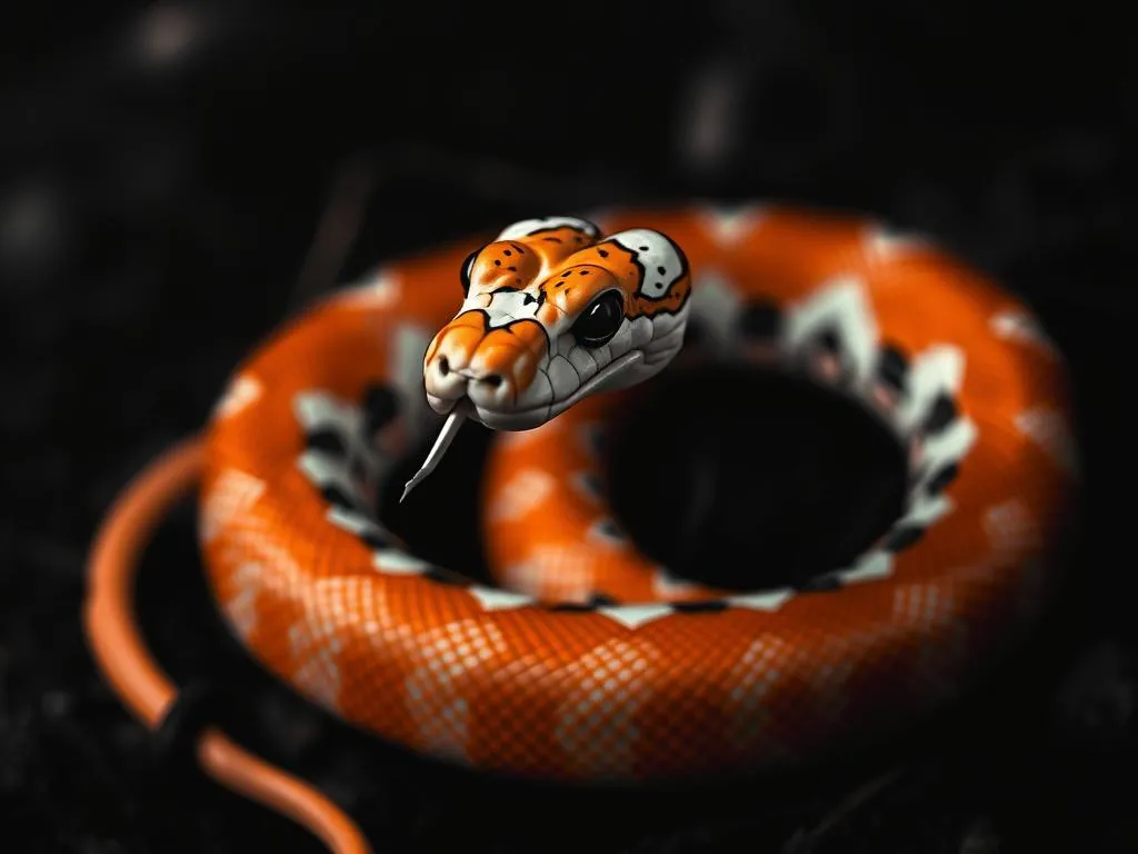 Significado del sueño de serpiente naranja, negra y blanca