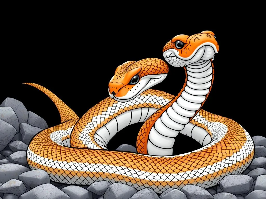 significado suenos de serpiente naranja negra y blanca