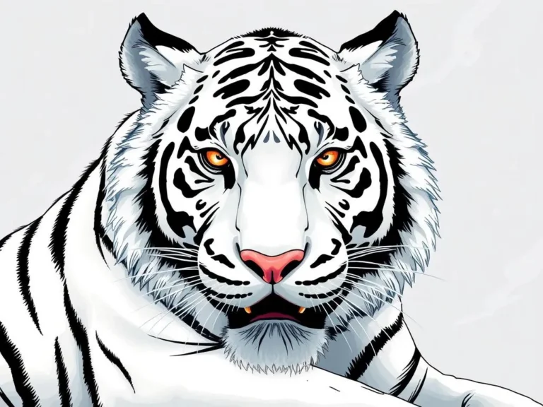 Significado del Sueño de un Tigre Blanco Amistoso: Simbolismo y Mensajes Espirituales