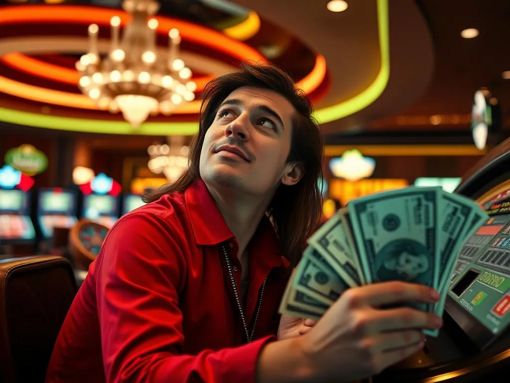 Soñando con ganar dinero en un casino