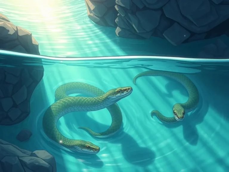 Interpretaciones Simbólicas de Soñar con Serpientes en el Agua