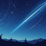 sonando con una lluvia de meteoros