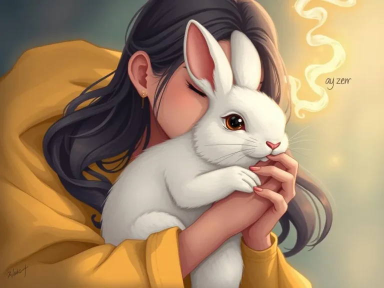 Significado de Soñar con Sostener un Conejo Blanco: Simbolismo y Mensajes Ocultos
