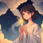 sosteniendo una vela significado