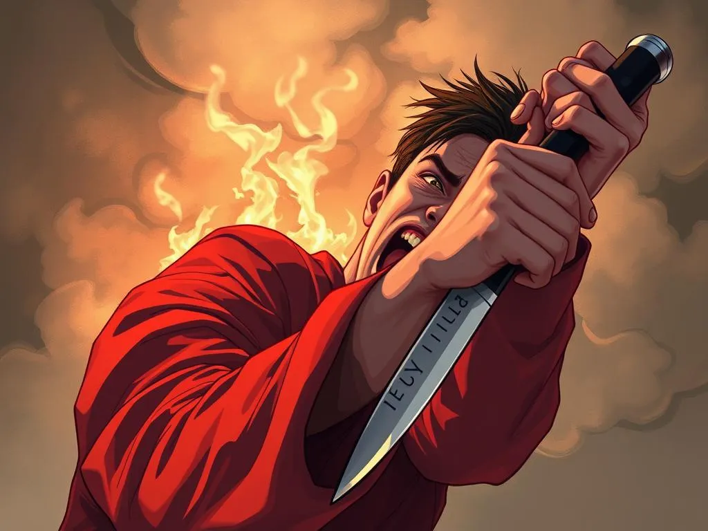 sueno de alguien intentando matarme con un cuchillo