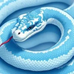 sueno de serpiente azul y blanca