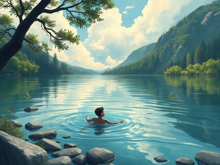 El Significado Espiritual y Psicológico de Soñar con Nadar en un Lago