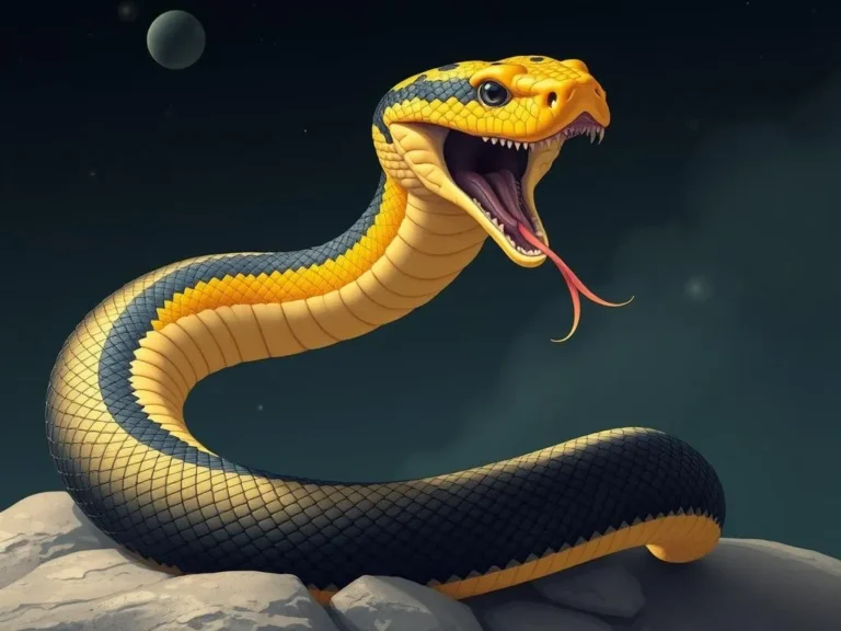 Significado del Sueño con una Serpiente Amarilla y Negra: Simbolismo y Mensajes Ocultos