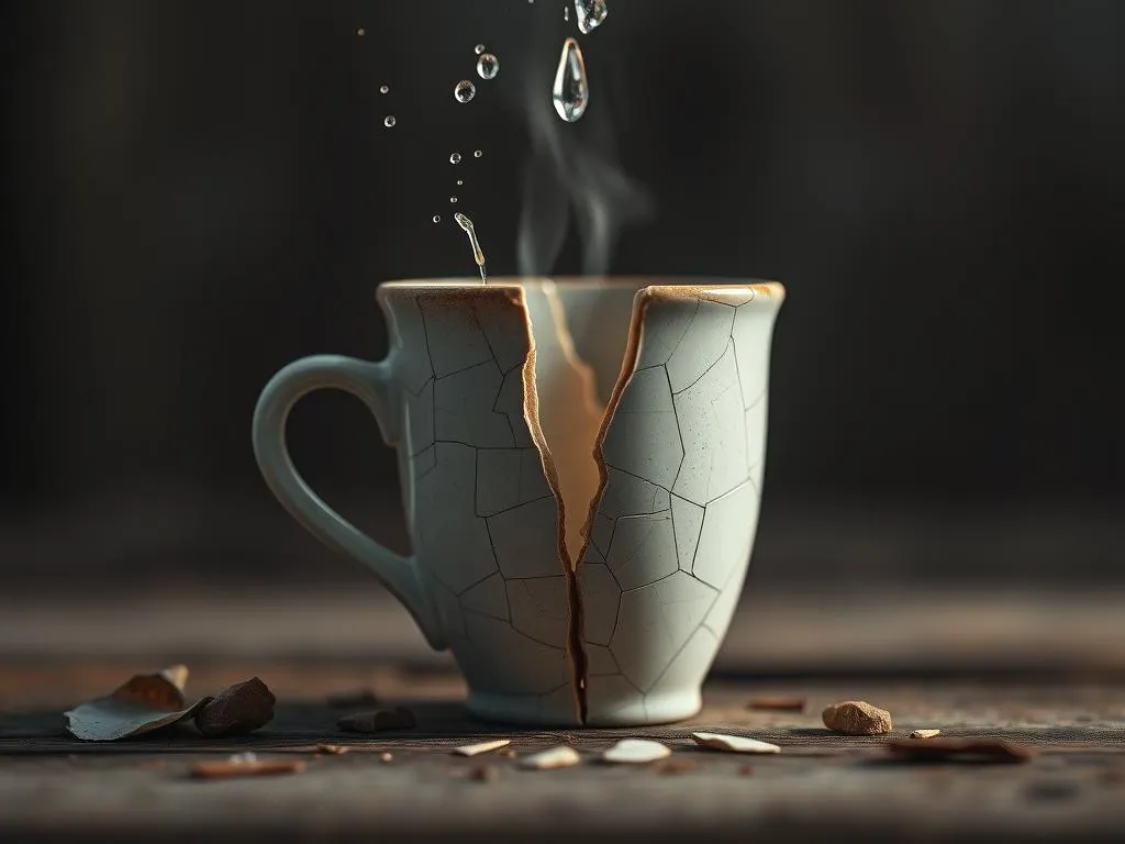 Significado del sueño de una taza rota