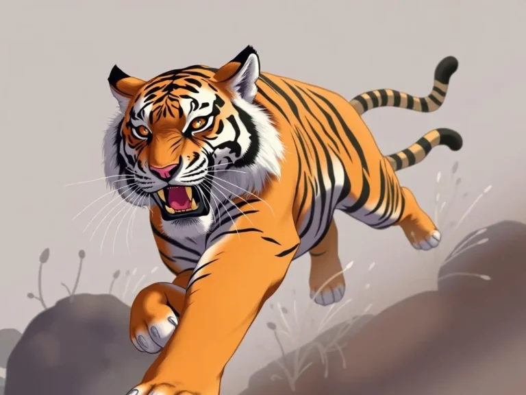 El Significado Espiritual y Psicológico del Sueño de un Tigre que Te Persigue