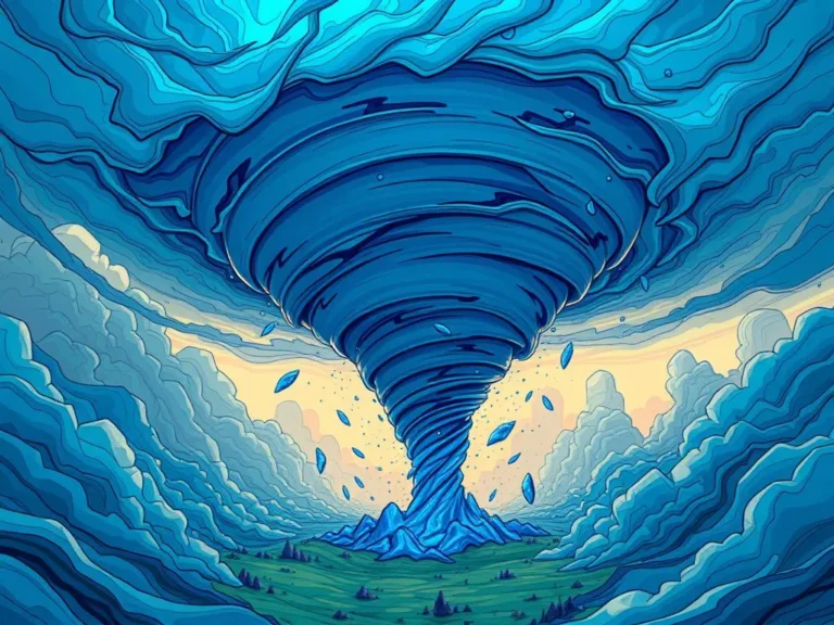 Significado del Sueño del Tornado Azul: Interpretaciones Espirituales y Emocionales