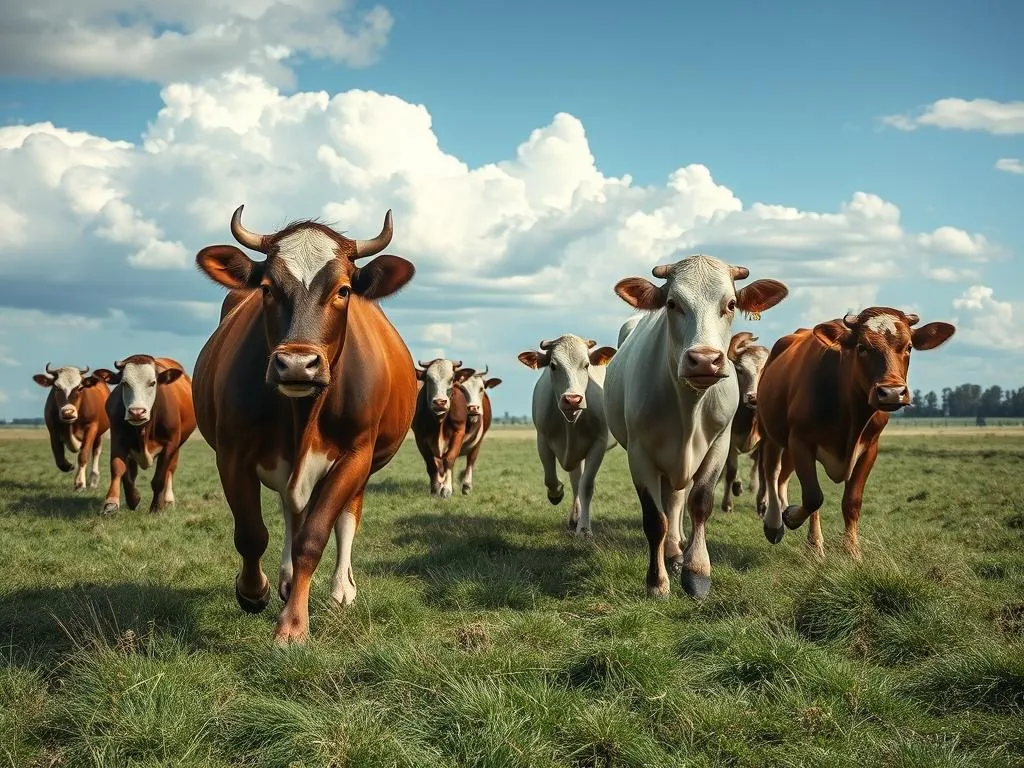 Significado de Soñar con Vacas Corrando