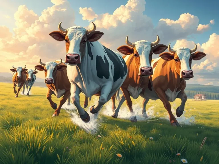 Significado de Soñar con Vacas Corriendo: Un Análisis Profundo