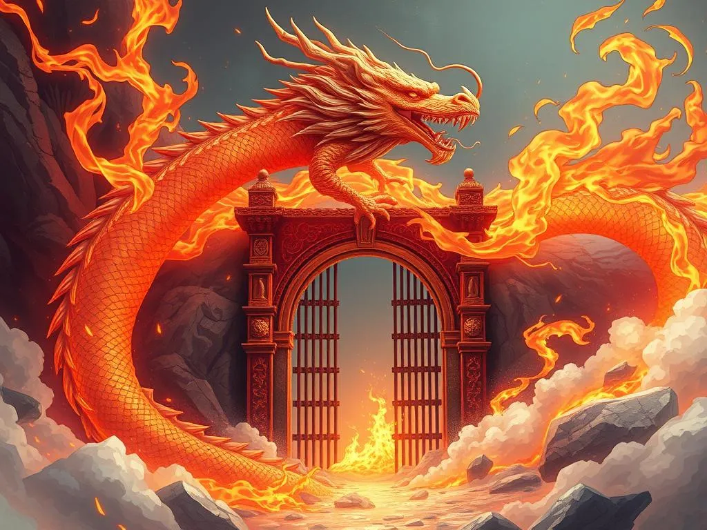 veins de dragon de fuego puerta significado