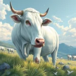 ver una vaca blanca significado