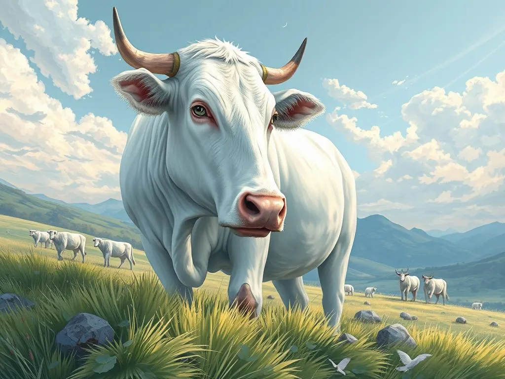 ver una vaca blanca significado