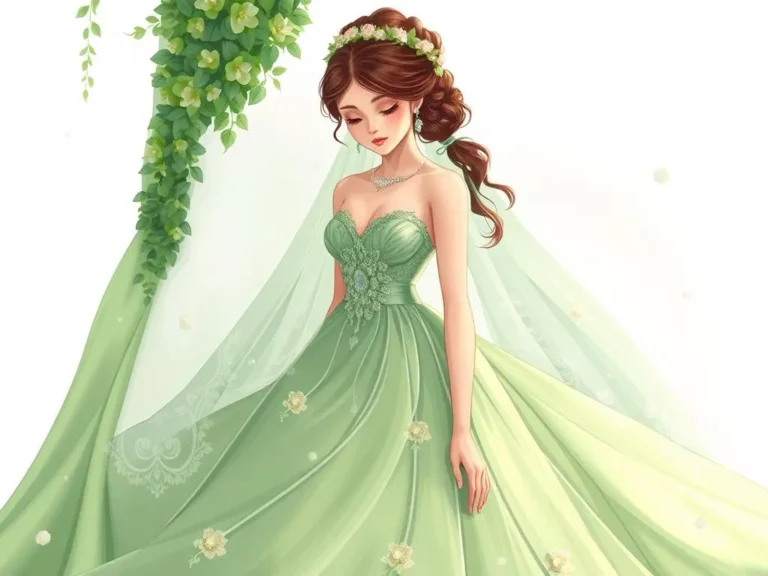 Significado del Sueño de un Vestido de Novia Verde: Simbología y Mensajes Ocultos