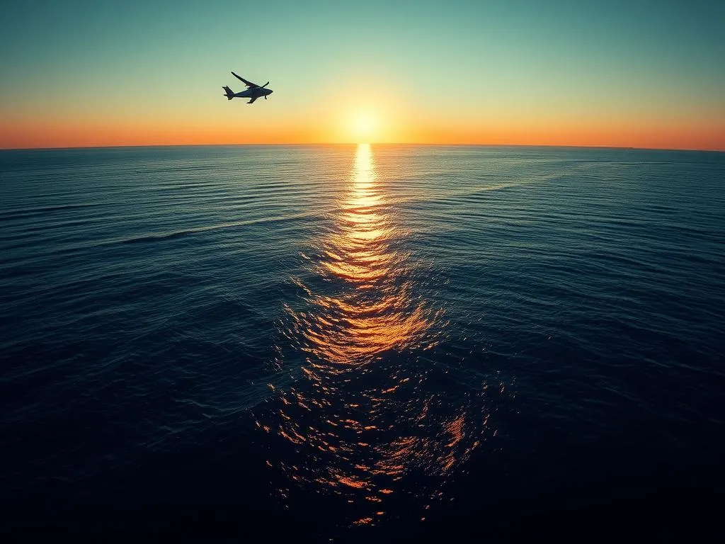 Significado de soñar con volar sobre el océano
